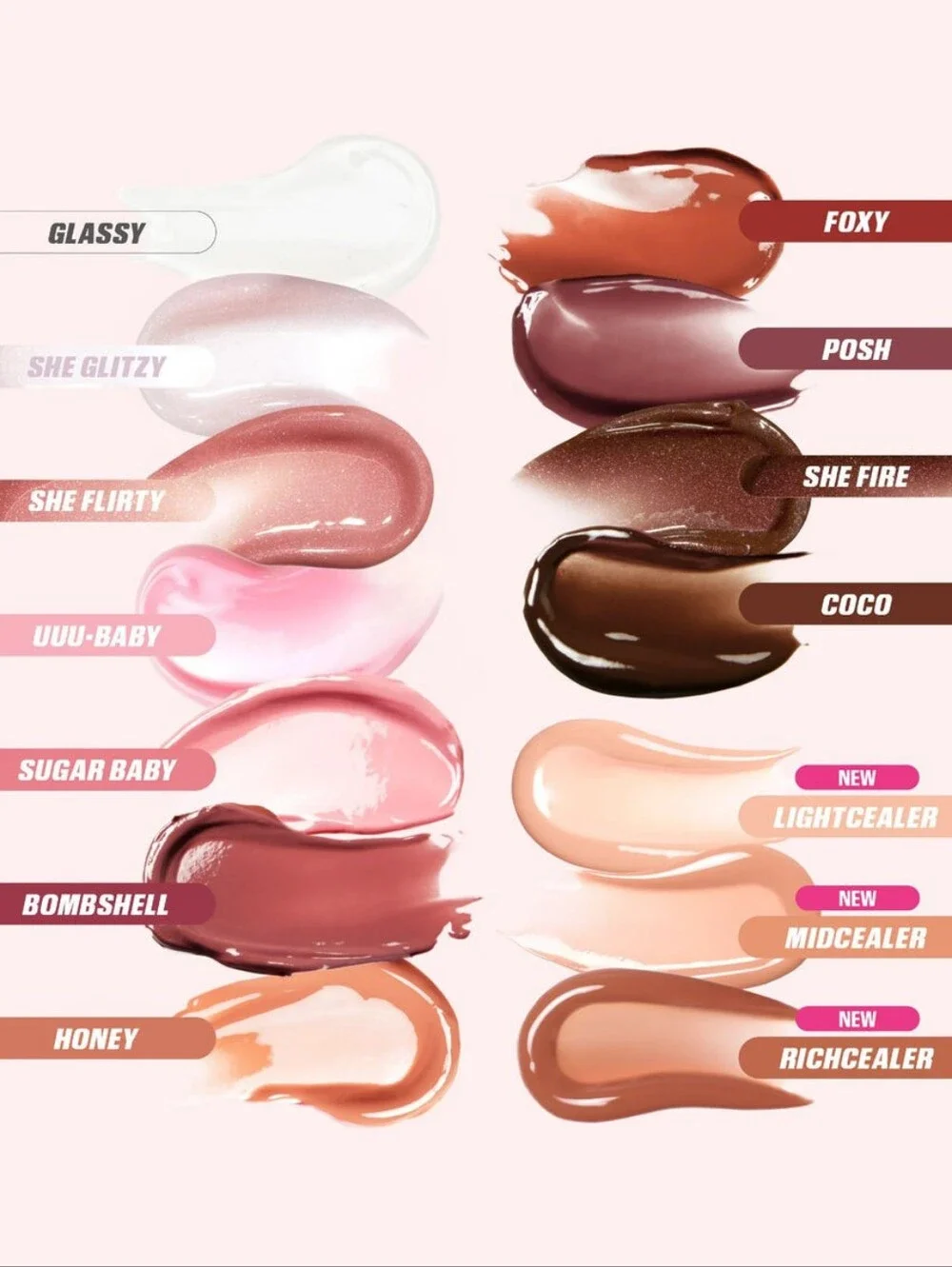 Huda Beauty Faux Filler Extra Shine Non-Sticky Lip Gloss (Shade: Bombshell)